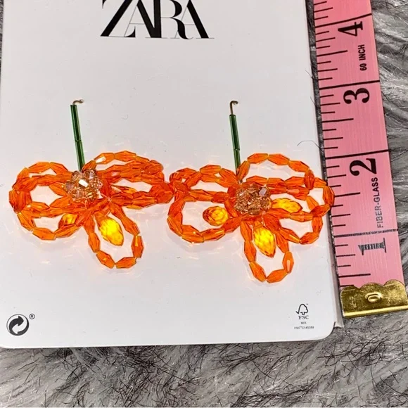 ZARA Beaded Earrings - Picture 6 of 9